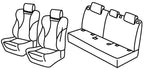 Set coprisedili Superior - Nero/Rosso - compatibile per Land Rover Evoque 5p (09/15>12/18)