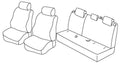 Set coprisedili Superior - Beige - compatibile per Mazda CX-3 (06/15>09/22)