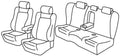 Set coprisedili Superior - Beige - compatibile per Mazda 6 4p (01/13>10/18)