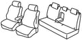 Set coprisedili Superior - Nero/Grigio - compatibile per Mazda CX-7 (06/07>09/09)