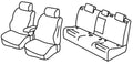 Set coprisedili Superior - Nero/Blu - compatibile per Mazda 6 Wagon (11/18>12/22)