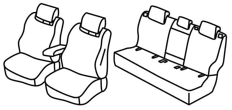 Set coprisedili Superior - Nocciola - compatibile per Mazda CX-60 5p (05/22>) Homura