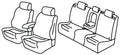 Set coprisedili Superior - Grigio/Nero - compatibile per Mazda CX-5 (04/12>05/17)