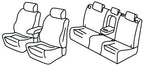 Set coprisedili Superior - Nero/Rosso - compatibile per Mazda CX-5 (04/12>05/17)