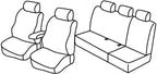 Set coprisedili Superior - Nero/Rosso - compatibile per Mercedes Classe A 5p (05/97>08/04)