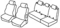 Set coprisedili Superior - Nero/Grigio - compatibile per Mercedes Classe A 5p (09/04>09/12) dal 2008