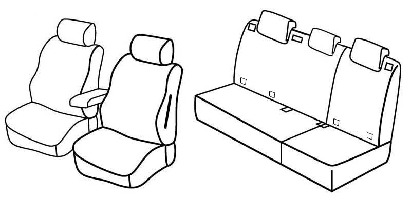 Set coprisedili Superior - Nocciola - compatibile per Mercedes Classe B (05/05>09/11)