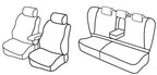 Set coprisedili Superior - Nero/Blu - compatibile per Mercedes Classe C 4p (05/00>01/07) dal 4/2004