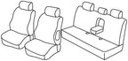 Set coprisedili Superior - Nero/Grigio - compatibile per Mercedes Classe C 4p (02/07>02/14)
