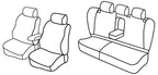 Set coprisedili Superior - Grigio/Nero - compatibile per Mercedes Classe C sw (04/01>12/07) fino al 3/2004