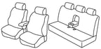 Set coprisedili Superior - Nero/Blu - compatibile per Mercedes Classe E 4p (03/02>02/09) No Sport