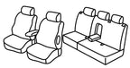 Set coprisedili Superior - Nero/Rosso - compatibile per Mercedes Classe E sw (03/03>08/09) dal 2006