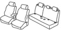 Set coprisedili Superior - Nero/Blu - compatibile per Mercedes Classe A 5p (10/12>05/18)