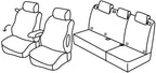 Set coprisedili Superior - Grigio/Nero - compatibile per Mercedes Classe B (05/05>09/11)