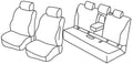 Set coprisedili Superior - Nocciola - compatibile per Mercedes Classe C sw (09/14>05/21)