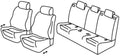 Set coprisedili Superior - Beige - compatibile per Mercedes CLA 4p (05/19>05/25) - Mercedes Classe A 5p (06/18>)