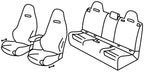 Set coprisedili Superior - Nero/Grigio - compatibile per Mercedes Classe A 5p (06/18>) AMG Automatic
