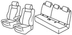 Set coprisedili Superior - Nero/Blu - compatibile per Mercedes GLA (03/14>03/20)