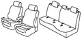 Set coprisedili Superior - Beige - compatibile per Mercedes Classe B (10/11>01/19)