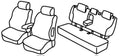 Set coprisedili Superior - Nero/Grigio - compatibile per Mercedes GLK (10/08>09/15)