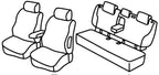 Set coprisedili Superior - Nero/Grigio - compatibile per Mercedes GLK (10/08>09/15)