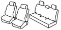 Set coprisedili Superior - Nero/Grigio - compatibile per Mercedes Classe X (11/17>05/20)