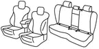 Set coprisedili Superior - Nero/Blu - compatibile per Mercedes Classe C 4p (06/21>)