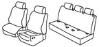 Set coprisedili Superior - Grigio/Nero - compatibile per Mercedes Sprinter (06/18>)