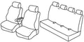 Set coprisedili Superior - Beige - compatibile per Mercedes Sprinter (06/06>05/18) - Volkswagen Crafter (04/06>12/16)