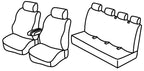 Set coprisedili Superior - Nero/Grigio - compatibile per Mercedes Sprinter (06/18>)