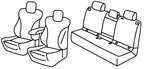 Set coprisedili Superior - Grigio/Nero - compatibile per Mercedes GLC (09/22>)