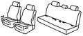 Set coprisedili Superior - Nocciola - compatibile per Mercedes Classe E 4p (07/16>10/23)