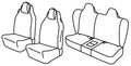 Set coprisedili Superior - Nocciola - compatibile per Mercedes Classe E Coupè (03/09>04/17)