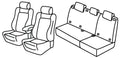 Set coprisedili Superior - Nocciola - compatibile per Mercedes Classe B (05/05>09/11)