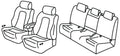 Set coprisedili Superior - Beige - compatibile per Mercedes GLB (06/23>01/26)