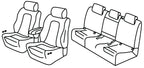 Set coprisedili Superior - Nocciola - compatibile per Mercedes GLB (06/23>01/26)