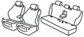 Set coprisedili Superior - Beige - compatibile per Mercedes Classe E 4p (07/16>10/23)