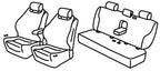 Set coprisedili Superior - Nero/Grigio - compatibile per Mercedes Classe E 4p (07/16>10/23)
