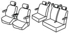 Set coprisedili Superior - Grigio/Nero - compatibile per Mercedes Viano (09/03>02/14)
