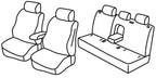 Set coprisedili Superior - Nero/Rosso - compatibile per Mitsubishi Outlander (05/03>01/07)