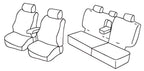 Set coprisedili Superior - Nero/Grigio - compatibile per Mitsubishi Pajero 5p (04/00>10/06)