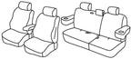 Set coprisedili Superior - Grigio/Nero - compatibile per Mitsubishi Pajero 5p (11/06>07/19)