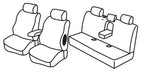 Set coprisedili Superior - Nero/Rosso - compatibile per Mitsubishi L200 Double Cab (11/19>06/23)