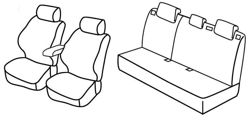 Set coprisedili Superior - Beige - compatibile per Nissan Juke (10/10>11/19)