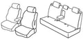 Set coprisedili Superior - Nocciola - compatibile per Nissan Qashqai (03/07>01/14)