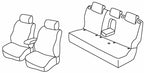 Set coprisedili Superior - Nero/Grigio - compatibile per Nissan Qashqai (02/14>03/21)