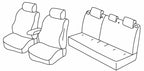 Set coprisedili Superior - Grigio/Nero - compatibile per Mitsubishi Lancer 4p (07/08>12/11)
