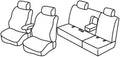 Set coprisedili Superior - Beige - compatibile per Nissan Navara 4p (01/05>07/14)