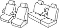 Set coprisedili Superior - Nero/Grigio - compatibile per Nissan Navara 4p (01/05>07/14)