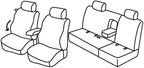 Set coprisedili Superior - Grigio/Nero - compatibile per Nissan Navara 4p (01/05>07/14)